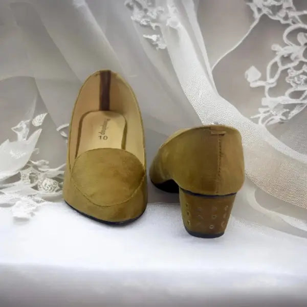 Brown Comfy Block heelA Pump PIU_110