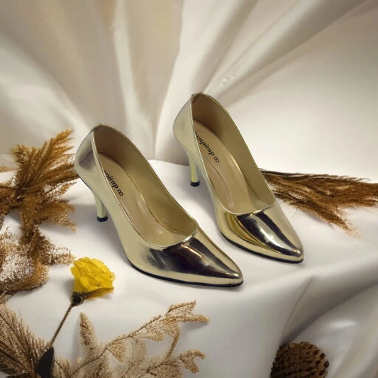 Golden Reflected Comfy Court Shoe PIU_29