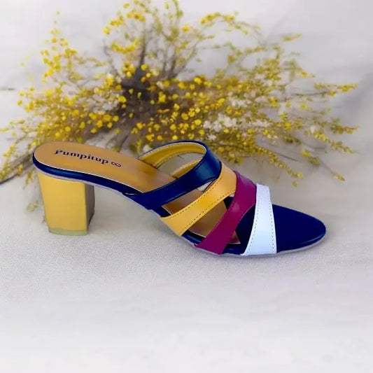 Multi Rip Block Heel Sandal PIU_159