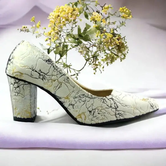 OFF White Chunky Block Heel Pump PIU_138