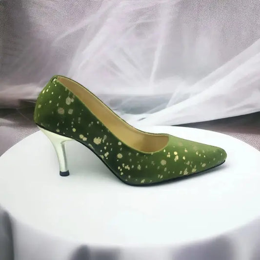 Pine Green Stiletto Heel Pump PIU_149
