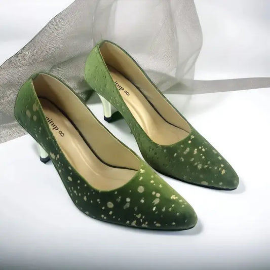 Pine Green Stiletto Heel Pump PIU_149