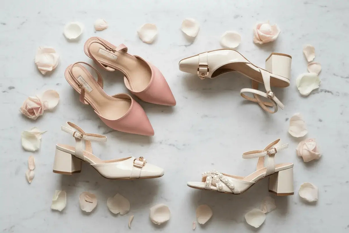 Women's heels flat lay — how to choose the right heels for every occasion in Pakistan | PumpItUp