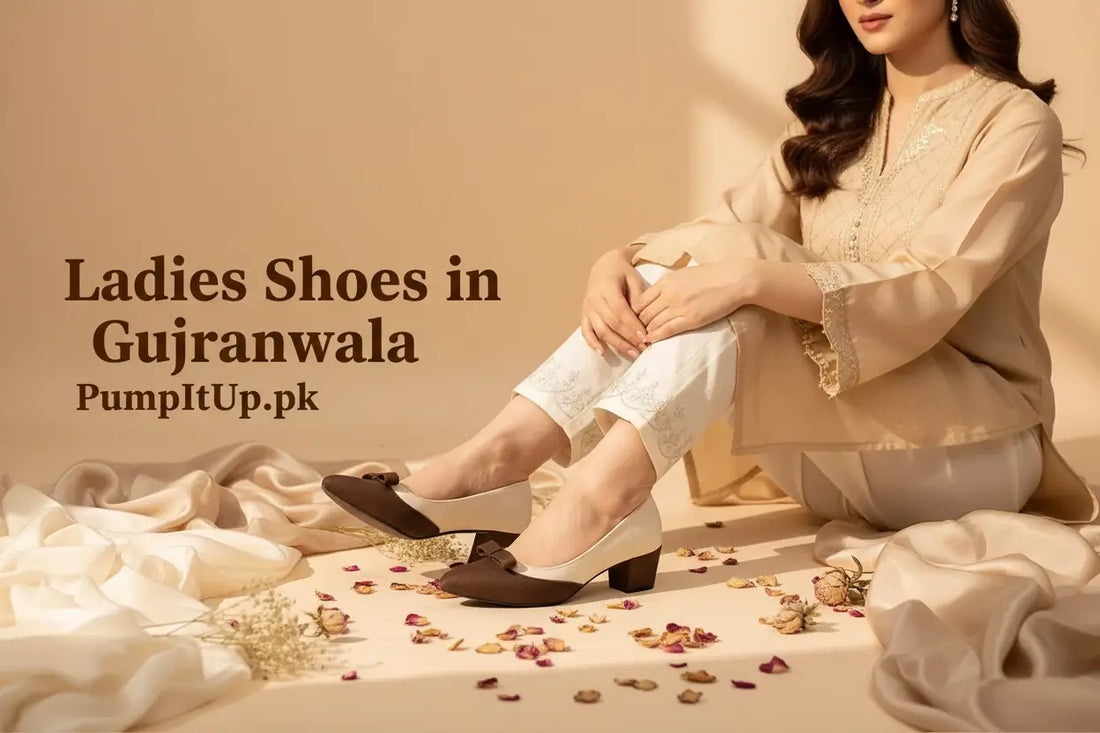 Ladies shoes in Gujranwala — premium block heel pumps by PumpItUp, delivered with cash on delivery across Pakistan