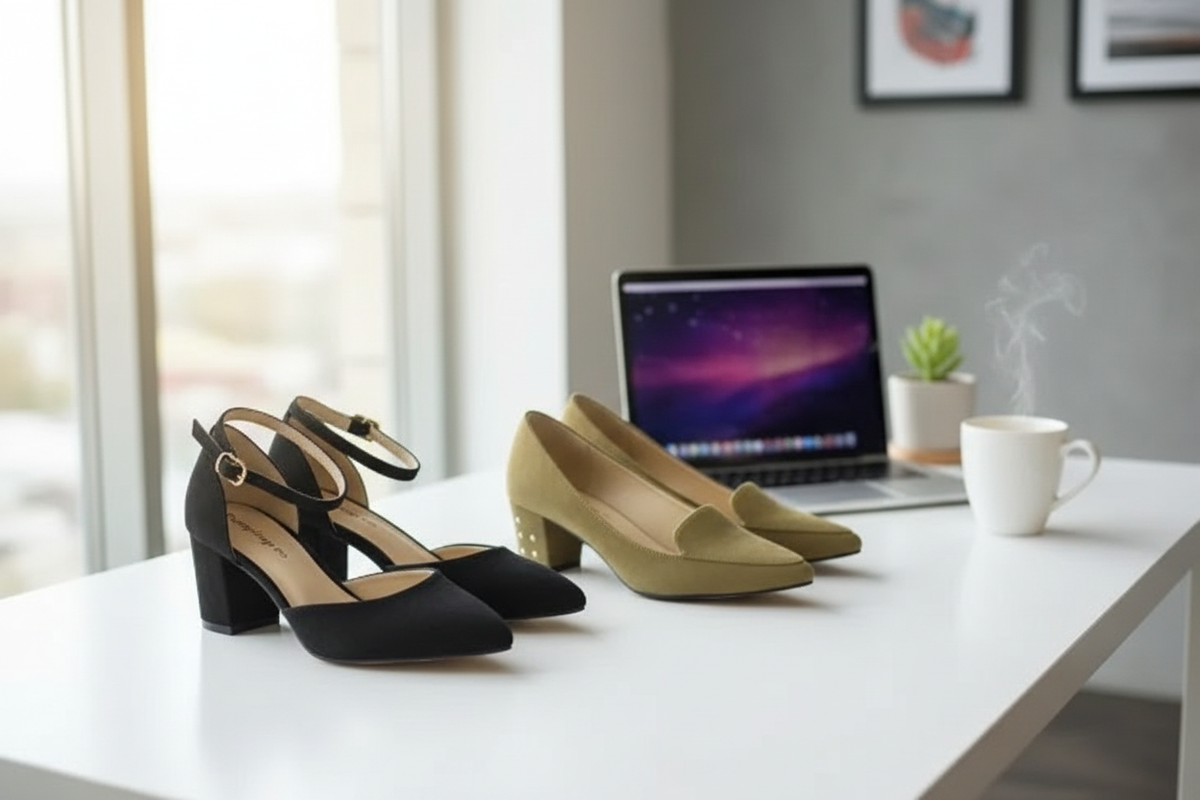 Comfortable heels for office wear in Pakistan — stylish ladies work shoes by PumpItUp