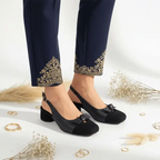 BB Bow Legacy Slingback PIU_217 Imported Sofa Rexine ladies shoes PumpItUp.pk