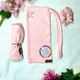 Baby Pink Half Niqab Set (HB-56)