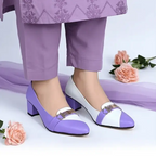 Banafshi Pearl Block Heel Banafshi Pearl sofa rexine ladies shoes PumpItUp.pk