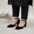 Black Block Heel Pump PIU_03 sweet rexine ladies shoes PumpItUp.pk