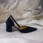 Black Block Heel Pump PIU_03 sweet rexine ladies shoes PumpItUp.pk