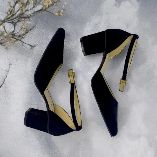 Black Block Heel Pump PIU_03