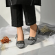 Black Crush Slingback Block Heel PIU_222