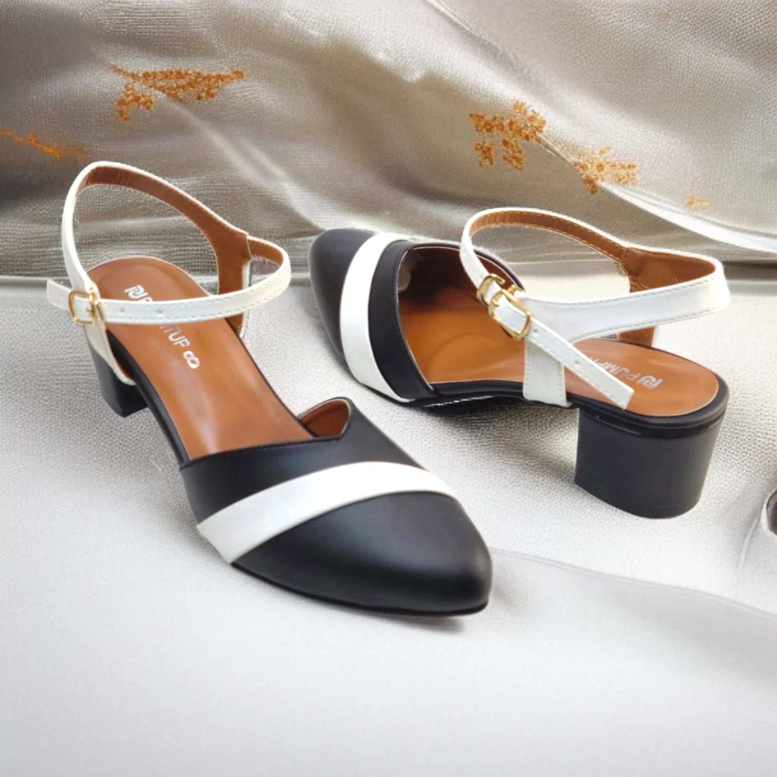 Black Grace Block Heels PIU_200