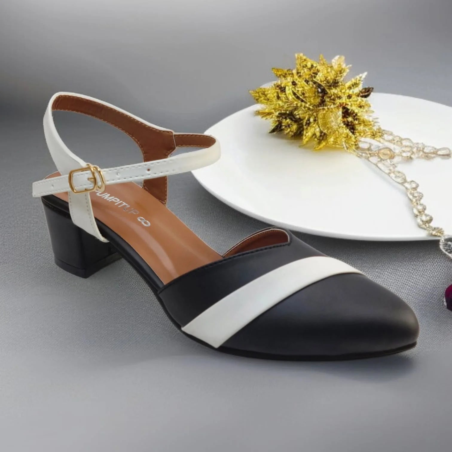 Black Grace Block Heels PIU_200
