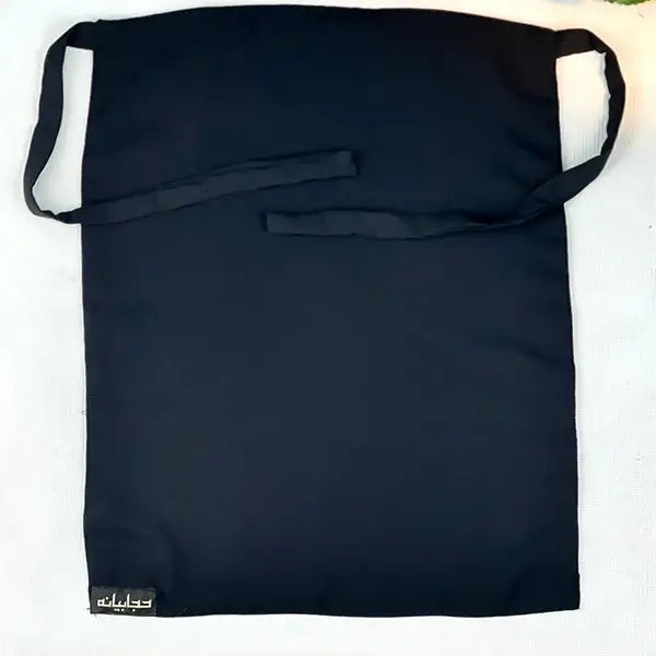 Black Half Niqab HB-67 – Lightweight Double Georgette Modest Wear by Hijabiyana