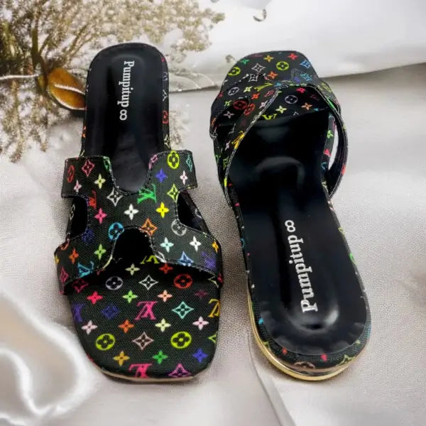 Black Hermes_LV Block heel Sandal PIU_154