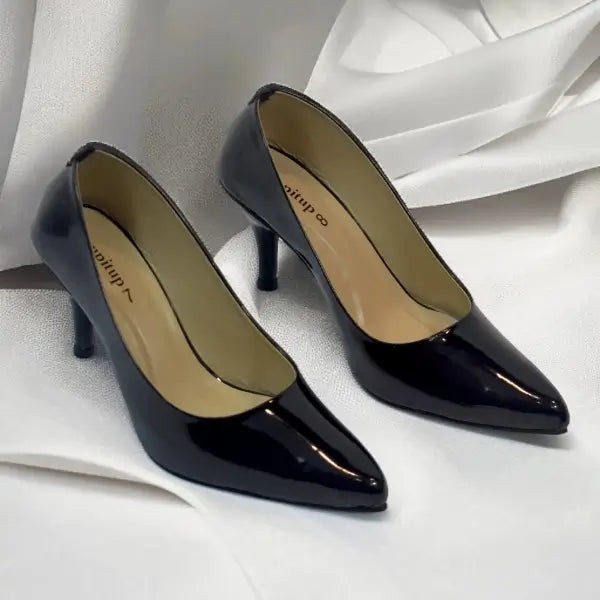 Black Reflected Comfy Court Shoe PIU_151