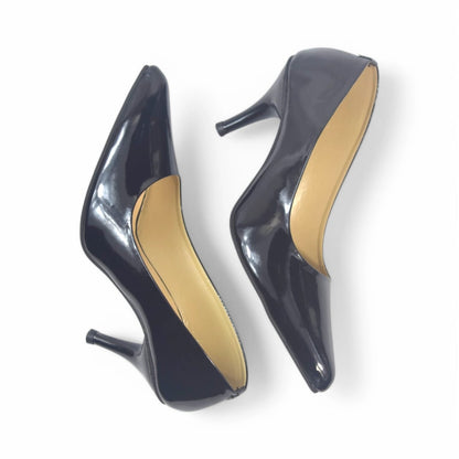 Black Reflected Comfy Court Shoe PIU_151