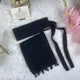 Black Saudi Niqab With Beads (HB-2)