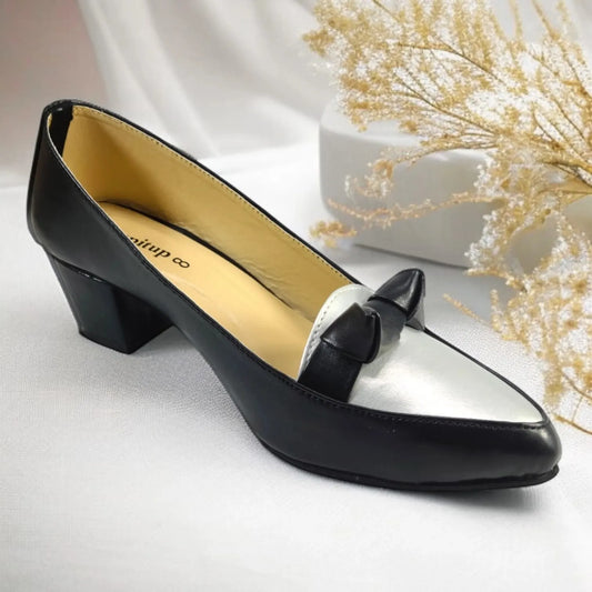 Black Spectra Comfy Block heel Pump PIU_152