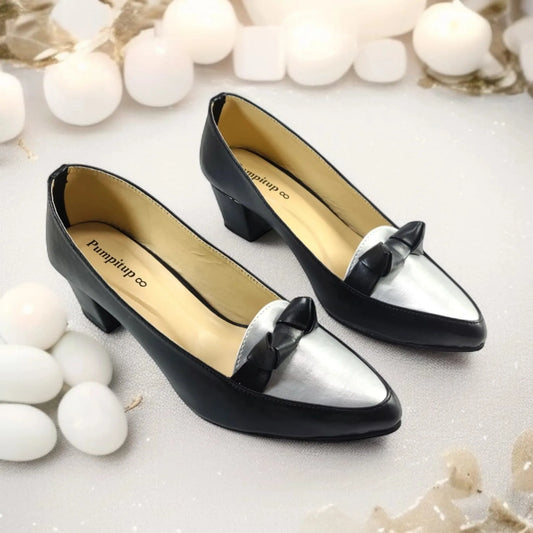 Black Spectra Comfy Block heel Pump PIU_152
