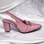 Blush Pink Dove Slingback Block Heel PIU_266 PIU_266 sofa rexine ladies shoes PumpItUp.pk