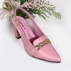 Blush Pink Dove Slingback Block Heel PIU_266 PIU_266 sofa rexine ladies shoes PumpItUp.pk