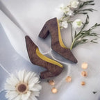 Brown Serenity Shoes Block Heels  Pump PIU_132