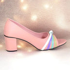 Candy Pink Block Heel Sandals PIU_278 - Buy Online Pakistan | PumpItUp
