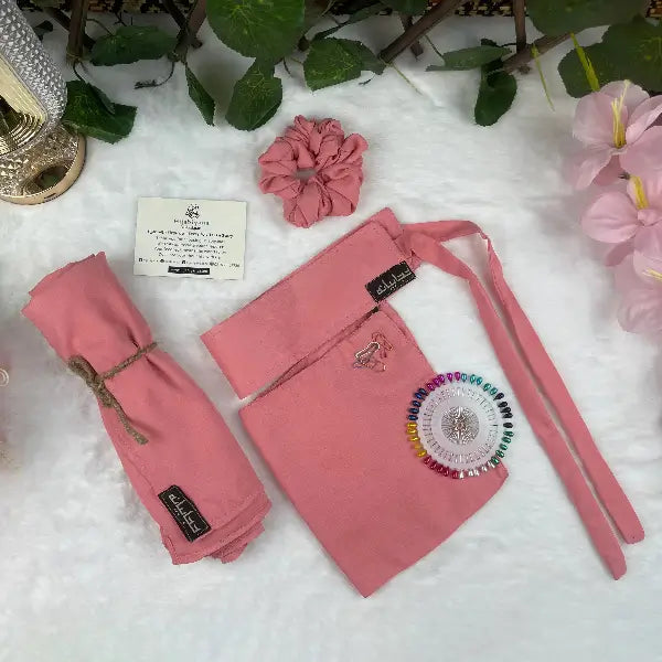 Candy Pink Saudi Niqab Set (HB-15)