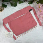 Candy Pink Saudi Niqab with Beads HB-14 – Double Georgette Fabric by Hijabiyana By Pumpitup.pk