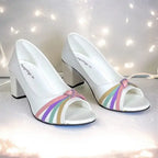 Candy White Block Heel Sandals - PIU_279 - Buy Online Pakistan | PumpItUp
