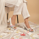 Candy White Multi-Tone Block Heel PIU_279