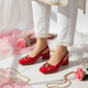 Cherry Slingback Block Heel PIU_254