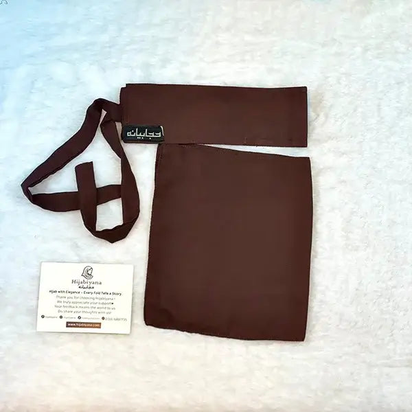 Chocolate Brown Saudi Niqab HB-45 in Double Georgette – Hijabiyana by pumpitup.pk