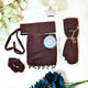 Chocolate Brown Saudi Niqab With Beads Set (HB-48)