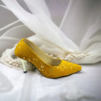 Chrome Yellow Stiletto Heel Pump PIU_150
