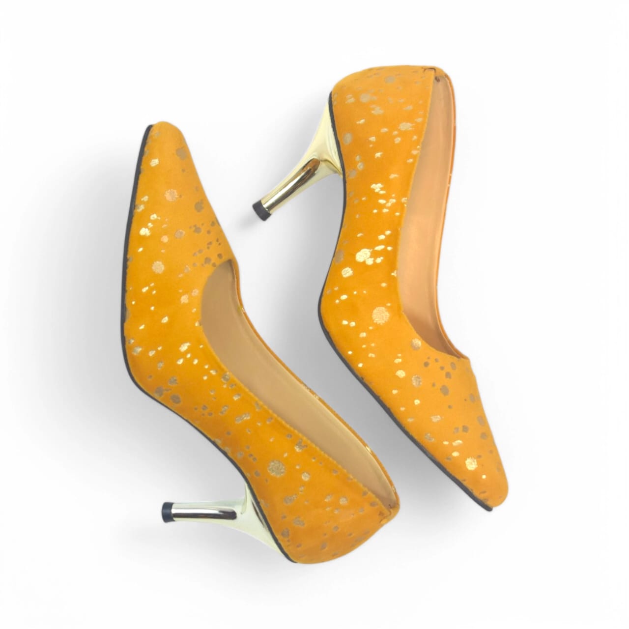 Chrome Yellow Stiletto Heel Pump PIU_150