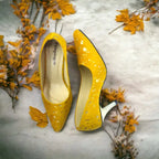 Chrome Yellow Stiletto Heel Pump PIU_150