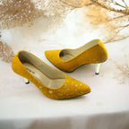 Chrome Yellow Stiletto Heel Pump PIU_150