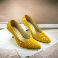 Chrome Yellow Stiletto Heel Pump PIU_150