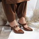 Cocoa Gloss Heels Pump PIU_189