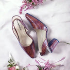 Crocodile Half d'Orsay Slingback Pump PIU_135