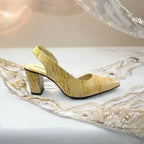 Crocodile Half d'Orsay Slingback Pump PIU_136