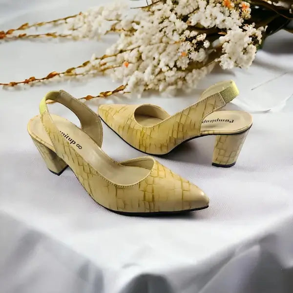 Crocodile Half d'Orsay Slingback Pump PIU_136