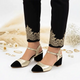 Gold Black Essential Block Heel PIU_241
