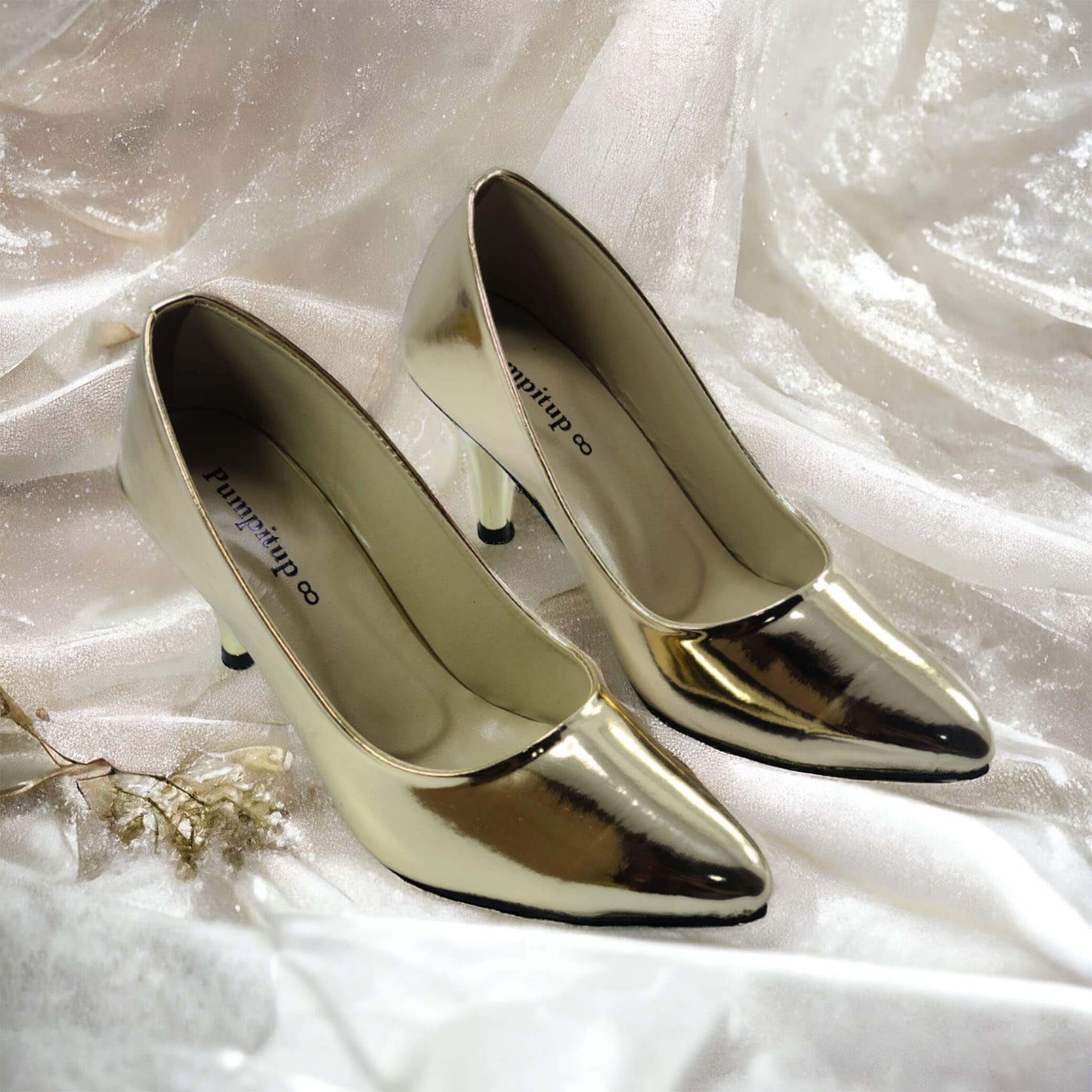 Golden Reflected Comfy Court Shoe PIU_29