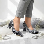Jungle Queen Block Heel PIU_204 Patent Rexine ladies shoes PumpItUp.pk