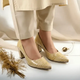 LIGHT Crocodile Block Heel Pump PIU_140