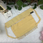 Light Yellow Saudi Niqab With Beads HB-34 – Double Georgette Fabric by Hijabiyana By Pumpitup.pk